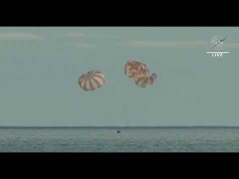 NASA's Orion capsule splashes down in Pacific after lunar mission