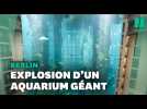 À Berlin, explosion du plus grand aquarium cylindrique au monde