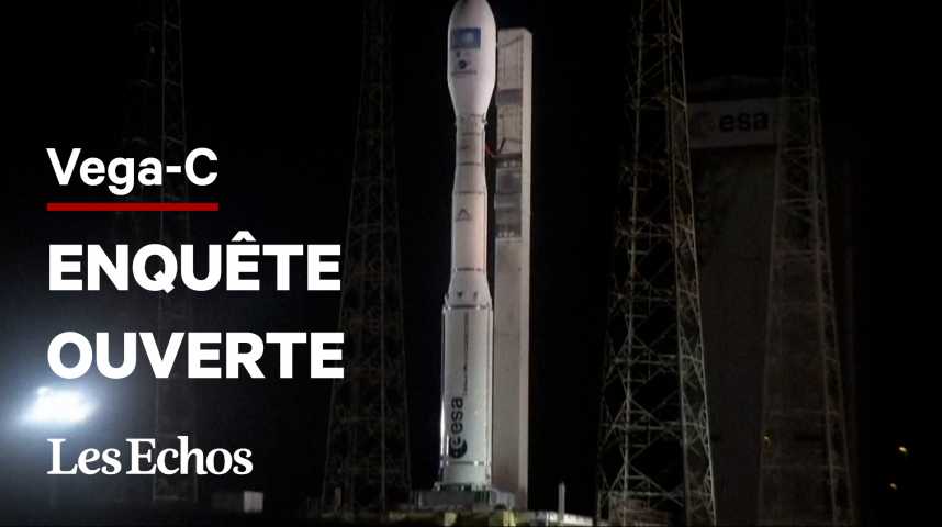 Illustration pour la vidéo Echec de la fusée Vega-C : les vols suspendus le temps d’une enquête