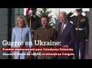 Guerre en Ukraine: Premier déplacement pour Zelensky depuis le début du conflit, ovationné au Congrès