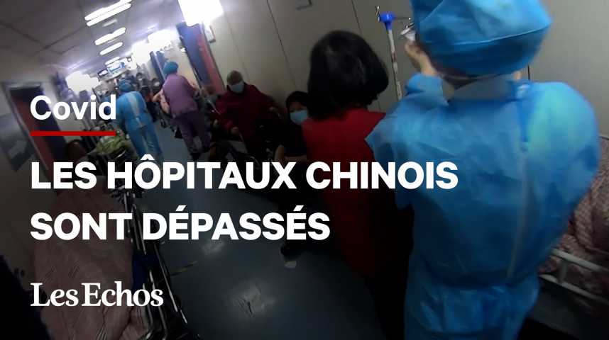 Illustration pour la vidéo Le Covid déferle sur la Chine, les hôpitaux submergés