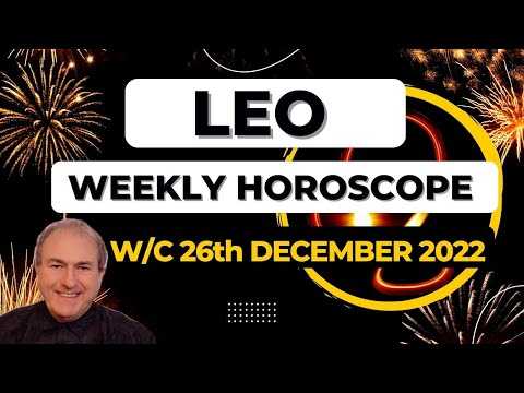 Leo Horoscope Weekly Astrology from 26th December 2022