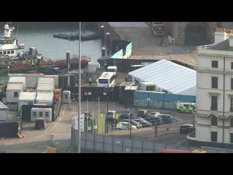 UK: Scene at port of Dover after migrants dead in Channel