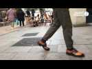 VIDEO. À Angers, il patine les chaussures selon vos envies, même les plus folles