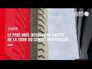 VIDEO. Le Père Noël descend en rappel de la tour du CHU de Caen