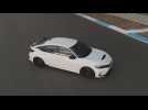2023 Honda Civic Type R in White Design Preview on the track