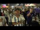 Delighted Argentina fans leave Lusail Stadium after win over Croatia