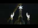 La Sagrada Familia de Barcelone illumine ses deux nouvelles tours