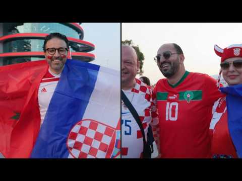 Fans arrive for Croatia-Morocco World Cup third-place playoff