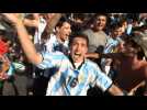 Fans celebrate Argentina's victory in the World Cup final