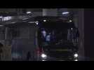France's team bus leaves stadium after defeat in World Cup final