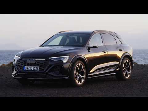 The new Audi SQ8 e-tron Design Preview in Mythos Black