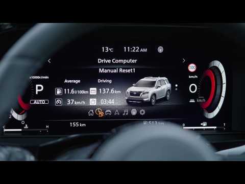 The new Nissan Pathfinder in Blue Infotainment System