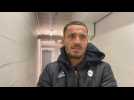 Football: réaction de Mathieu Debuchy après la victoire de Valenciennes au Standard de Liège