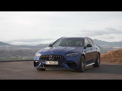 Mercedes-AMG C 63 S E PERFORMANCE Estate Design Preview in Spectral blue