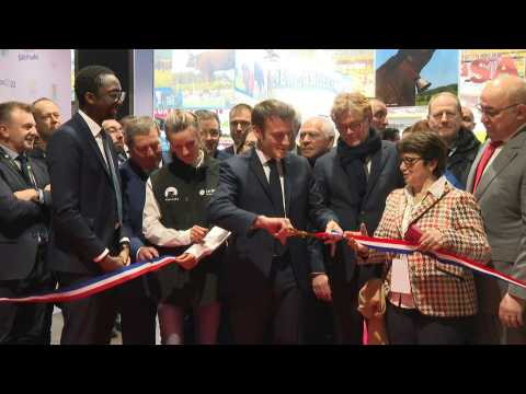 France's Macron inaugurates Paris Agricultural Show