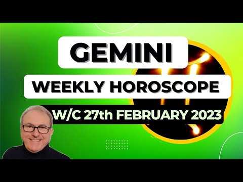 Gemini Horoscope Weekly Astrology from 27th February 2023
