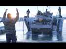 Exercices Orion: début d'un débarquement amphibie à Sète