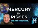 Mercury in Pisces 2nd-19th March, DEEP DIVE, Event Chart, Key Aspects + Zodiac Forecasts all signs