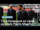 Tony Estanguet et le comité d´organisation des Jeux Olympiques en visite au stade Mauroy
