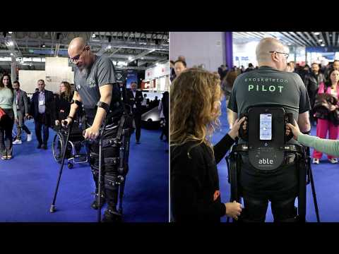 Exoskeleton that lets wheelchair users walk again draws royal attention at MWC 2023