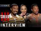 Michael B. Jordan, Jonathan Majors, Tessa Thompson | 'Creed III' Interviews