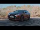 The new Lexus RZ 450e in Sonic Copper bi-tone Driving Video