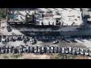 Torched cars in occupied West Bank scrapyard - Label : AFPTV - First images - Category : News