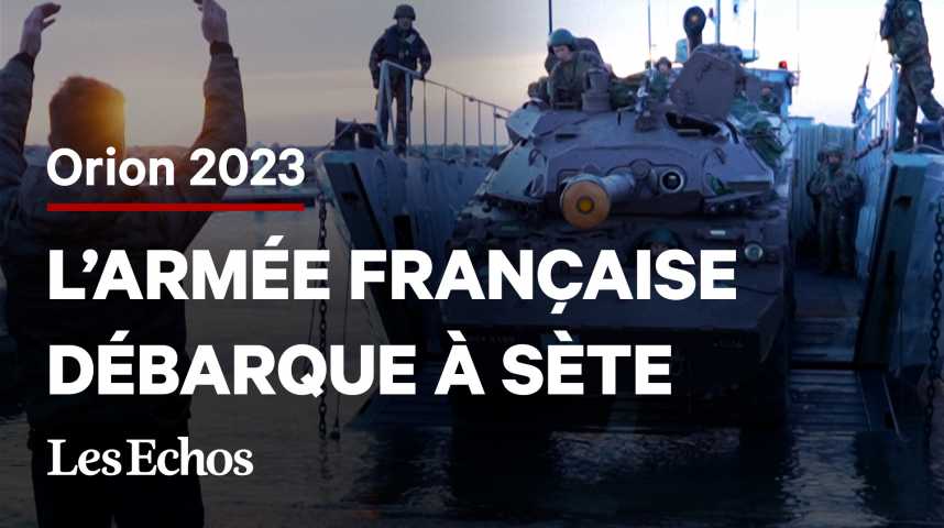 Illustration pour la vidéo L’armée française débarque sur le littoral de Sète pour des exercices