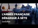L'armée française débarque sur le littoral de Sète pour des exercices