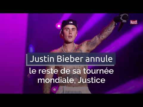 VIDEO : Justin Bieber annule le reste de sa tourne mondiale, Justice