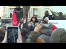 Paris: manifestation devant l'ambassade de Tunisie contre le 