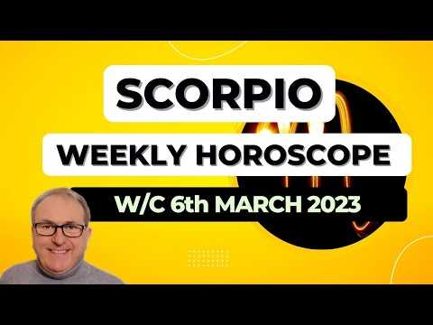 Scorpio Horoscope Weekly Astrology from 6th March 2023
