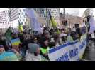 Demo in Brüssel gegen Russlands Krieg in der Ukraine