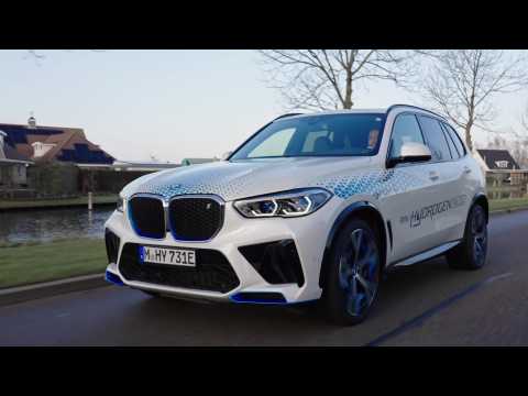 2023 BMW iX5 Hydrogen Power Driving in the country