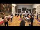 Une séance de yoga au musée des Beaux-Arts de Saint-Quentin