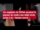VIDÉO. Les employés de TikTok auraient le pouvoir de rendre une vidéo virale grâce à un « bouton secret »
