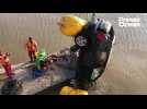 VIDEO. A Saint-Nazaire, la Volkswagen Polo extraite des eaux du port de Saint-Nazaire