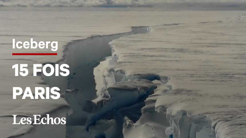 Illustration pour la vidéo Cet iceberg 15 fois plus grand que Paris s'est détaché de la banquise antarctique