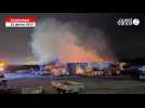 VIDÉO. Un magasin de bricolage détruit par un incendie à Ouistreham