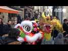 VIDÉO. Pour célébrer le Nouvel an chinois, un dragon surgit dans le centre-ville d'Angers