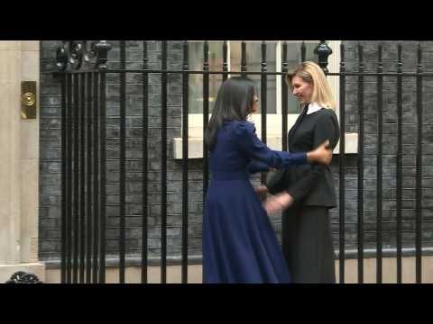 Ukrainian First Lady arrives at Downing Street