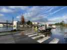 Wimille : le parking de Carrefour Market inondé