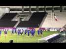 Foot - Coupe du monde Qatar 2022 - échauffement équipe de France entraînement du 28 novembre avant la Tunisie