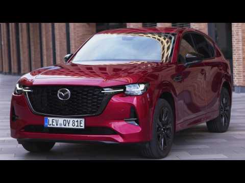 All-new 2022 Mazda CX-60 Exterior Design in Soul Red Crystal in Germany