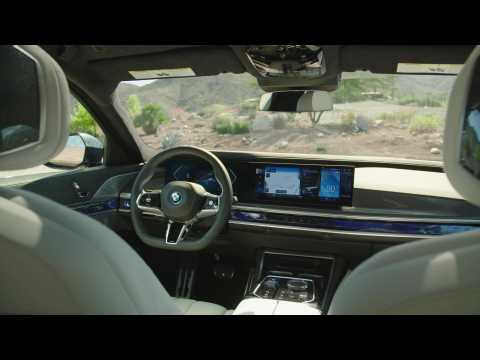 The new BMW i7 xDrive60 Interior Design in Frozen Deep Grey