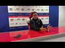 Avant match D1 féminine Stade de Reims - Le Havre avec Amandine Miquel