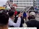Belgique - Maroc : fumigènes et heurts dans le centre de Bruxelles