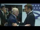 French President Macron presents medals to US veterans