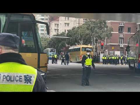 Police out in force near hospital where Jiang Zemin rumoured to have died